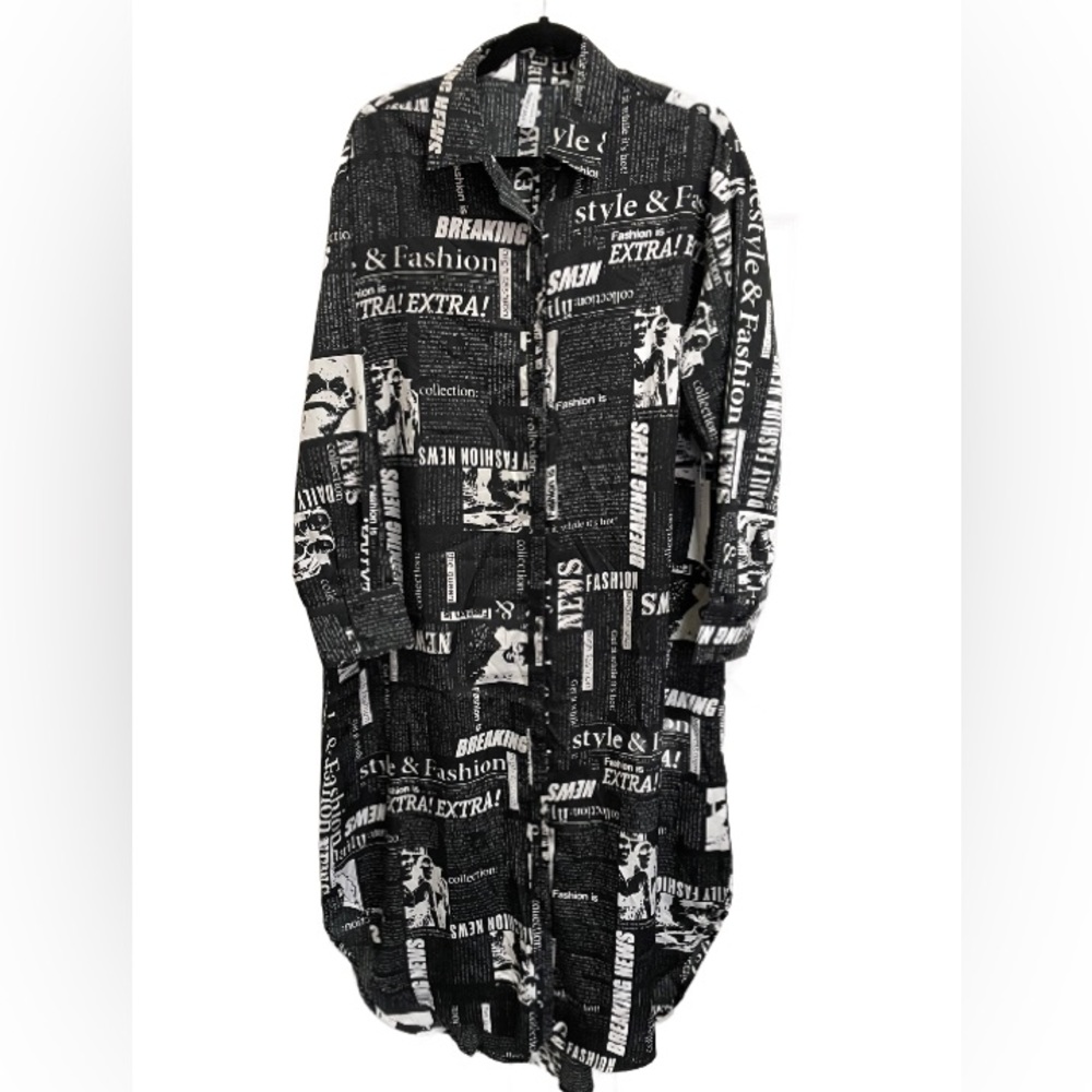 Live 4 Truth Black and White Graphic Dress